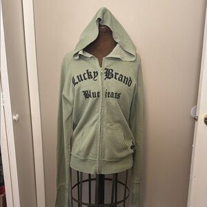 Lucky Brand Women's Olive Hoodie Jacket